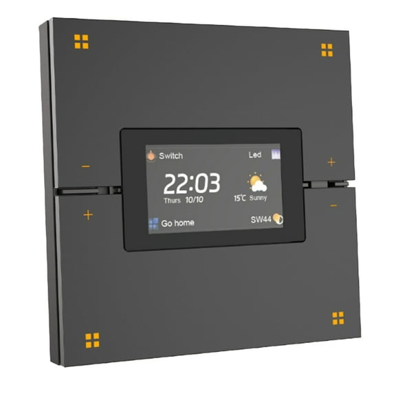 Tuya Smart Home 3.5-Inch Radar Human Body Sensor Push Button Screen Wall Switch Zigbee Smart Switch Smart Push Button