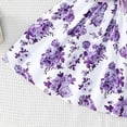 thumbnail image 4 of Purple Floral Dress Set for Girls 2-Piece, Sleeveless Dress with Long Sleeve Cardigan Kids to Kids Sizes 2-11 Years,Size 5-6T, 4 of 5