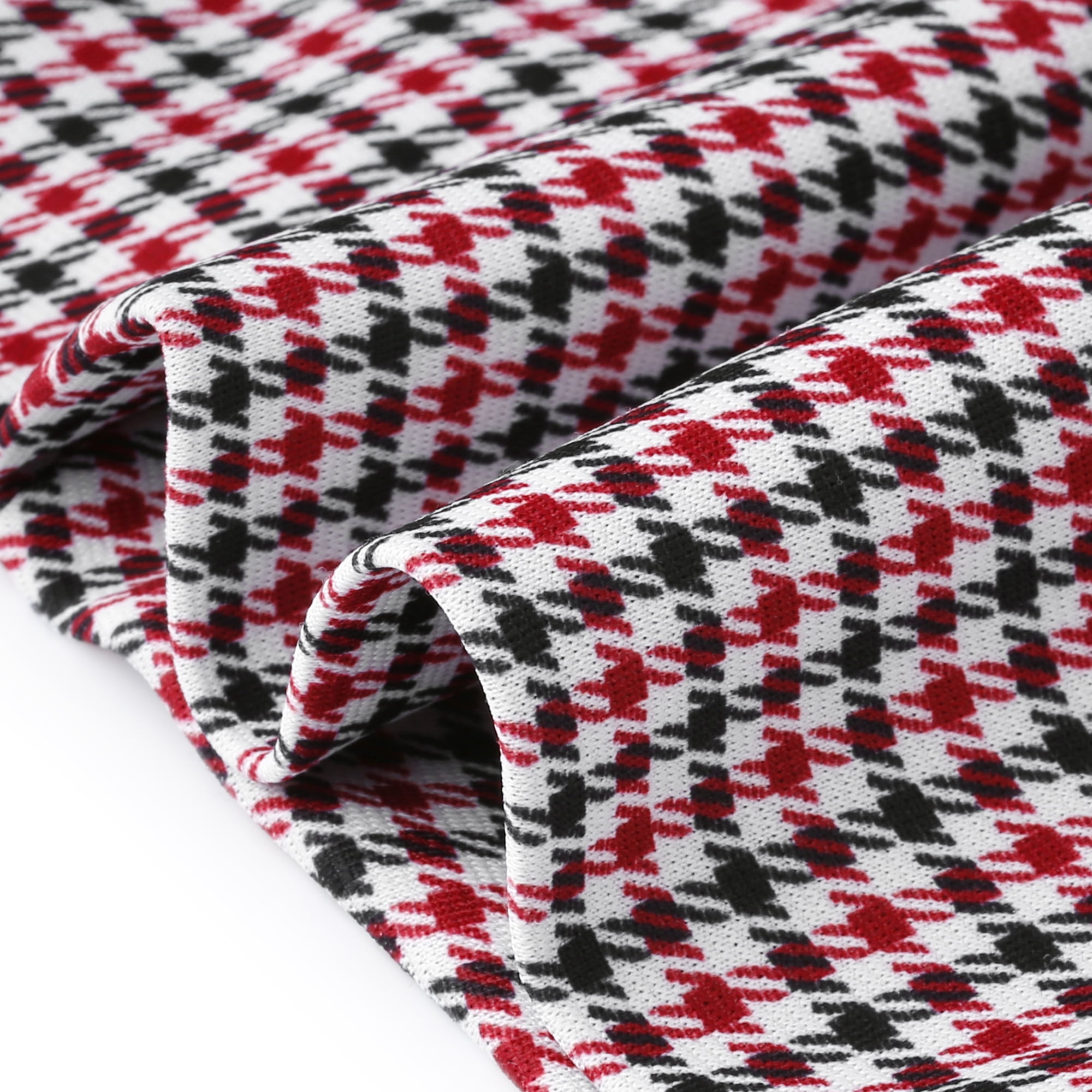 DARING DIVA Women's Plus Size Plaid Waistcoat Sleeveless Button Blazer 3X Red