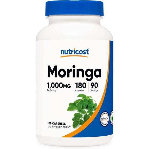 Nutricost Moringa | 1,000 Mg Per Serving | 180 Capsules | 90 Servings