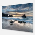 thumbnail image 2 of Designart 'Beautiful Porthcothan Bay ' Seashore Metal Wall Art, 2 of 5