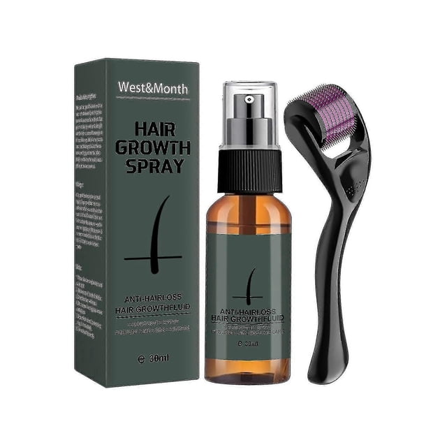 Men's beard growth roller kit men's beard growth oil nourishing enhancer-30ml
