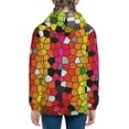 thumbnail image 6 of Sikiie Colorful Tie Dye Stained Glass 1 Zip Up Hoodie Teenage, hoodies for Teenage, Zipper Sweatshirt Jacket for Daily, Traveling-Medium, 6 of 6