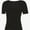 Black, variant on Women's Casual Short Sleeve Scoop Neck Summer Tops Ribbed Knit Slim Fit Tee Shirts