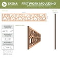 thumbnail image 2 of Ekena Millwork 46 5/8"W x 8"H x 1/4"T Manton Fretwork Moulding, Hickory, 2 of 13