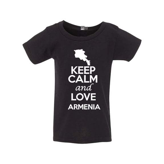 Keep Calm And Love Armenia Country People Patriotic Toddler Kids T-Shirt Tee