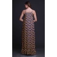 thumbnail image 5 of Bimba Navy Blue2 Floral Grandiflora Roses Womens Sleepwear Long Nightgown Printed Spaghetti Strap Ladies Nightwear XXX-Large, 5 of 5