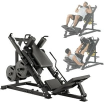 Leg Press Hack Squat Machine, Professional Adjustable Leg Press Machine for Home Gym with Linear Bearing, Leg Exercise Machine for Lower Body Strength Training