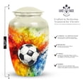 thumbnail image 2 of Yatskia Football Cremation Urn For Human Ashes Adult Man, Decorative Urn For Ashes For Women, Memorial Urn For Ash Adult Male, (Combo 10 Inch and 3 Inch), 2 of 8