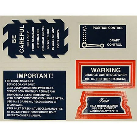 Tractor Decal Set - 9N3947D Tractor Decal Set Made For Ford New Holland Tractors 2N 9N