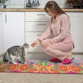 thumbnail image 3 of Colorful Pioneer Flower Pattern Kitchen Rugs Sets Of 2,Anti Fatigue Kitchen Mat Rugs Non Slip Washable,Decorative Kitchen Floor Mats for Kitchen,Sink,Laundry,17"x30"+17"x47", 3 of 7