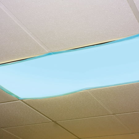 Educational Insights Fluorescent Ceiling Light Cover-Tranquil Blue, Set of (Best Fluorescent Lights For Office)