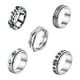 thumbnail image 1 of Anillos giratorios de 5 uds., anillos de ansiedad resistentes al desgaste, a prueba de herrumbre, anillo portátil para aliviar el estrés, banda Ropa, zapatos y accesorios Miscelánea Tipo 6 Sonducket AP006629-06, 1 of 6
