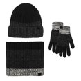 thumbnail image 2 of ZSQDM Women or Men Autumn Warm Cute Hat Scarf Gloves Slouchy Three Pieces Snow Knit Cap Screen Mittens Scarves Sets Women beanie Trucker Hats Women Scarf Hat Gloves Baseball Caps for Men Women, 2 of 5
