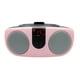 thumbnail image 1 of PROSCAN SRCD243 Reproductor de CD portátil con radio AM/FM, Boombox (rosa), 1 of 2