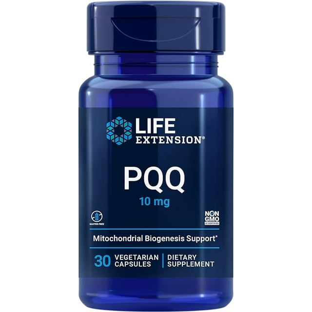 Life Extension | PQQ 10 mg, 30 cápsulas. Suplemento para reforzar la biogénesis mitocondrial.