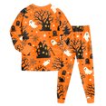 thumbnail image 4 of Leey-World Matching Halloween Pajamas Long-Sleeve PJ Sets for Girls and Boys, Cozy, Comfy, Funny Kids' Pajama Sets, 4 of 9