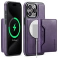 thumbnail image 2 of 2 in 1 detachable magnetic cards Solt wallet leather phone case for iPhone 16 pro max 15 plus 14 13 12 Samsung S24 ultra S22 s23ultra for MagSafe wireless charging, 2 of 10