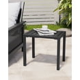 thumbnail image 4 of Crestlive Products Outdoor Side Table, 18" x 13.8" Rectangular Aluminum Patio Small End Table, All-Weather Metal Patio End Table, Black, 4 of 8