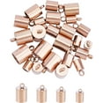 thumbnail image 6 of 4 Sizes 40pcs Stainless Steel Cord Ends Leather Cord End Caps Cord End Caps Terminators Cord Finding for Jewelry Making Kit Stainless Steel Color, 6 of 9