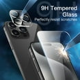 thumbnail image 5 of JETech 5 in 1 Matte Case for iPhone 15 Pro Max 6.7-Inch with 2-Pack Each Tempered Glass Screen Protector and Camera Lens Protector, Translucent Back Shockproof Phone Cover (Black), 5 of 7
