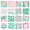 Green White Pink, variant on jejeloiu Abstract Floral Zipper Twin Comforter Sets with Fitted Sheet and 2 Pillowcases For Girls,Patchwork Print Zipper Bedding Set,Purple Black White,Black Reversible,4 Pieces