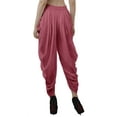 thumbnail image 2 of Moomaya Solid Punjabi Patiala Salwar Dhoti Pants For Women, Elastic Waist Relaxed Baggy Trousers, 2 of 6