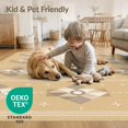 thumbnail image 4 of ODIKA 6'x9' Yellow Geometric Modern Design Washable Area Rug Stylish Indoor Outdoor Patterned Decor for Family Room, Living Mater Bedroom, Non-Slip, Easy Care, 4 of 7