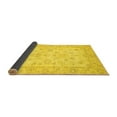 thumbnail image 2 of Ahgly Company Indoor Square Oriental Yellow Traditional Area Rugs, 6' Square, 2 of 4