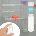 thumbnail image 4 of Uxcell 10Pcs Clear Glass Sample Vials, Small Liquid Bottles Blue 20ml, 4 of 7