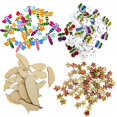 thumbnail image 3 of 50 Piezas Botones de Accesorios Artesanía para Ocasión Boda Cumpleaños Ropa Tarjeta Proyectos Universal Duradero Gloria botones de madera, 3 of 8