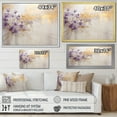 thumbnail image 4 of Designart "Meadow of Violets in Purple and Gold III" Violets Floater Framed Canvas Wall Art, 4 of 5