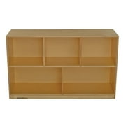 Toy Shelves Childcraft Toy And Block 5 Compartment Shelving Unit With Casters