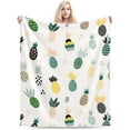 thumbnail image 6 of Abstract Pineapple Cute Blanket, Soft Blankets Flannel Bed Throw Cozy Lightweight Plush Gifts for Women Men Boys Girls Kids Sofa Couch Bedroom Living Rooms Warm All Season, Home Decor, 60"x50", 6 of 6