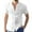 White, variant on Bcfgryg Male Casual Solid Shirt Double Pocket Short Sleeve Turn-Down Collar Shirts Men's Slim Fit Dress Shirts