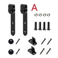 thumbnail image 1 of 1 Set Cabinet Sliding Barn Door Hardware Kit Super Mini Sliding Door Hardware Hardware Kit Top Mount Hanger Track Closet ,Easy to Install, 1 of 7