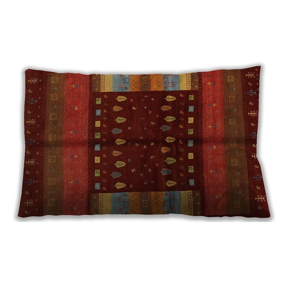 Ahgly Company Outdoor Rectangular Contemporary Lumbar Throw Pillow, 13 inch by 19 inch