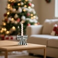 thumbnail image 6 of YOHAVEN 4.61"x4.21"x1.5" Bow Shape Christmas Candle Holder for Tealights Table Mantel Countertop, Holiday Centerpiece Decor, Christmas Decorations Indoor, Christmas Decor, 6 of 6