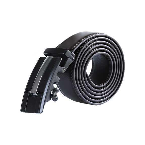 Allegra K Men's Automatic Alloy Buckle Business Holeless Ratchet Belt
