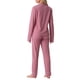 thumbnail image 3 of INSPIRAR CHIC Conjunto de Pijamas para Mujeres de Manga Larga con Botones y Pantalones, Juego de Pijamas a Juego de Dos Piezas para Navidad, Rosa, 3 of 6