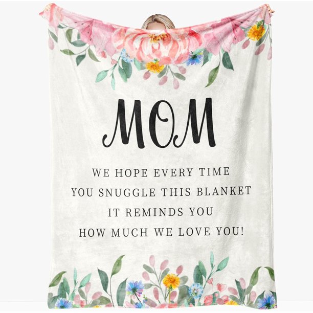 LHSHID Gifts for Mom Mom Gifts Birthday Gifts for Mom Mom Birthday Gifts Mom Gift from Daughter Son Best Mom Gifts for Christmas Valentine's Day Mothers Day Mom Blanket 60"x80"