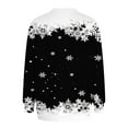 thumbnail image 5 of Futezty Christmas Sweatshirts for Women Funny Long Sleeve Xmas Tree Snowman Reindeer Lightweight Tunic Pullover Tops, 5 of 6