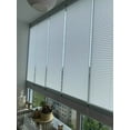 thumbnail image 6 of Naza Home White Pleated Blinds Drapes High Shading Accordion Style Window Treatments in Caravan, 6 of 18