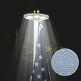 thumbnail image 3 of Yescom Solar Powered Flag Pole Light 136 LED 680 Lumen Super Bright Automatic Lamp Downlight Outdoor Yard, 3 of 9