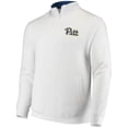 thumbnail image 2 of Men's Colosseum White Pitt Panthers Tortugas Logo Quarter-Zip Jacket, 2 of 4