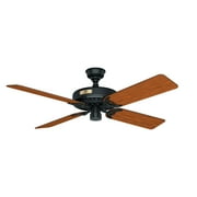 Hunter 52 inch Outdoor or Indoor Ceiling Fan No Light - Black Ceiling Fan without Light, For Patio, Porch, Garage, or Living Room, Standard Mount, 5 Blades, Pull Chain - Original 23838, Matte Black