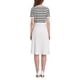 thumbnail image 3 of Vestido de suéter de rayas para mujer INSPIRE CHIC, vestido de punto de manga corta con vuelo, 2025, 2XL, negro, 3 of 5