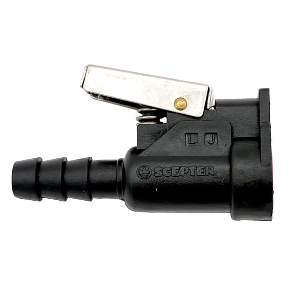 Scepter 05815, Yamaha Boat Fuel Line Engine/Tank Connector - 3/8" Female Con 5.5"H x 1.77"L x 1.1"W