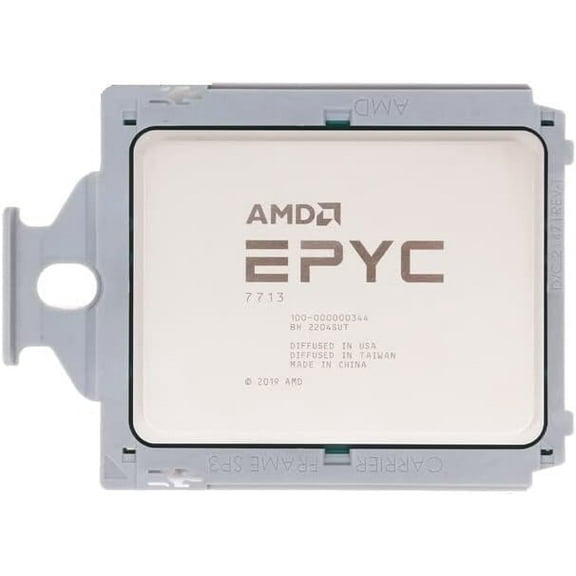 AMD Epyc 7713 Processor 64 Core 2.0GHz 256MB L3 Cache TDP 225W SP3 Socket (3rd gen Milan) (100-000000344) (OEM Tray Processor)