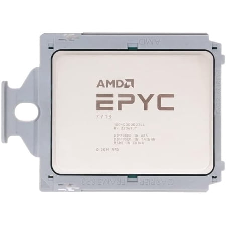AMD Epyc 7713 Processor 64 Core 2.0GHz 256MB L3 Cache TDP 225W SP3 Socket (3rd gen Milan) (100-000000344) (OEM Tray Processor)